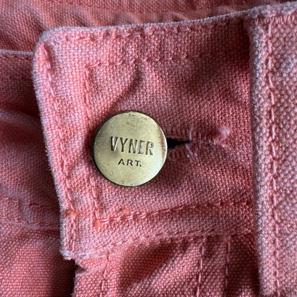 Vyner Articles Organic Cotton Denim‎ Raw Hem Karate Pants Jeans Orange 30 Waist